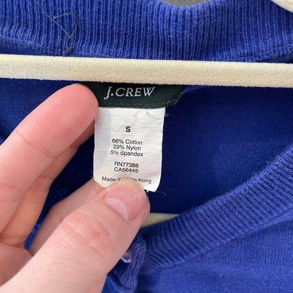 J. Crew Women's Lightweight Purple Blue Jackie Cardigan | S - Picture 3 of 4